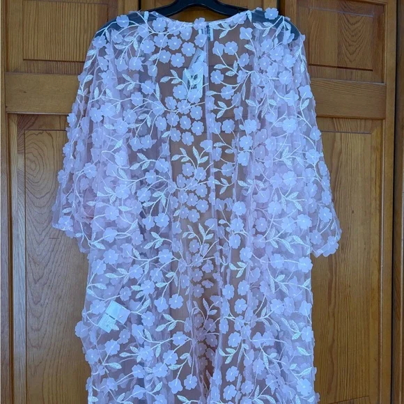 Anne Klein smock flowy lovely with flower embellishments. From TJ Maxx. - Picture 2 of 4